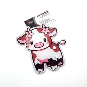 Venta al por mayor fresa vaca acrílico pestañas azulejo vaca diseño personalizado extensión de pestañas acrílico belleza herramientas OEM - Product Image 5