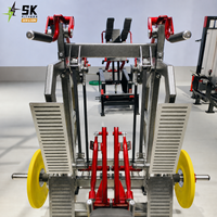 Machine de musculation commerciale SK à charge libre, double fonction (Lat Pulldown et Rameur assis), pour l'entraînement des dorsaux