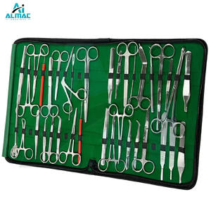 Kit de Instrumentos Quirúrgicos Veterinarios Manuales ALMAC de 40 Piezas, Tijeras, Pinzas, Portaagujas, Reutilizables para Estudiantes y Profesionales - Product Image 1
