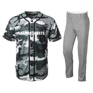 Conjunto Deportivo de Jersey de Béisbol de Alta Calidad, Pantalones y Chaqueta Lisos Bordados con Impresión por Sublimación para Softbol - Product Image 1