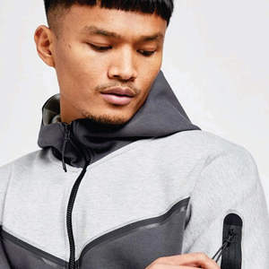 2025 personalizado 100% algodón Jogging Sweat Suit cómodo y duradero con cremallera completa transpirable para ropa de invierno informal - Product Image 4
