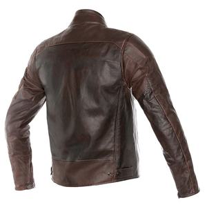 Veste en cuir pour motocyclette Manteau de style motard vintage Streetwear Fashion Outerwear Logo personnalisé Casual Touring Wear - Product Image 2