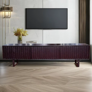 Modern Minimalist Solid Oak Wood <b>TV</b> Stand Cabinet High Quality Wooden Entertainment Unit for Hotel Apartment Home Living Room - Product Image 1