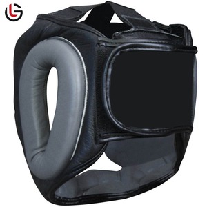 High Quality Adult <b>Protective</b> Leather Head Guard New Arrival Winter Sports <b>Gear</b> for <b>Boxing</b> & MMA Training Breathable Feature - Product Image 3