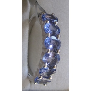 Bague en or et diamants avec tanzanite - Product Image 1