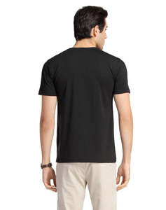 เสื้อยืดคอวีพิมพ์ลายสำหรับผู้ชายเสื้อเปล่าแบบเรียบสำหรับงานพิมพ์สกรีนคุณภาพสูงงานตามสั่ง - Product Image 2