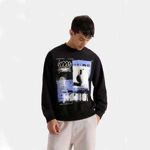 Sudadera Casual de Invierno Unisex, 100% Algodón, con Estampado de Serigrafía Personalizado OEM, Talla Grande, Transpirable, Venta al Por Mayor - Product Image 2