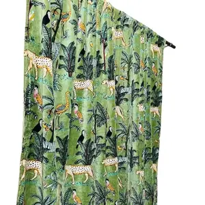 インドのヴィンテージコットンベルベット生地カーテン手作りの装飾的な自由奔放に生きるヒッピーカーテンルームの装飾カーテンウィンドウの装飾