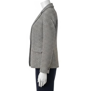 Blazer pour femme en polyester respirant, tissu doux et léger, coupe confortable, costume de travail formel pour le bureau, usage décontracté - Product Image 5