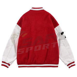 Veste de baseball Letterman de style collège personnalisable OEM pour hommes, design universitaire vierge vintage, tissu respirant à capuche pour l'hiver - Product Image 2