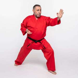 Ensemble de Kimono d'Arts Martiaux Personnalisé avec Logo en Gros, Impression Sérigraphique, 100% Coton, Uniforme de Karaté, Taekwondo, Judo pour Hommes et Femmes - Product Image 1