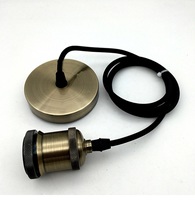 Support de lampe de table droit en métal noir peint, douille E27, style à vis, AC 110V, sécurité, garantie 1 an, personnalisable