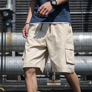 Pantalones cortos Cargo de algodón para hombre, ropa informal de verano, bolsillo, ajuste holgado, ropa para exteriores, pantalones cortos informales de verano hechos por profesionales para hombre - Product Image 5