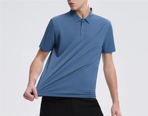 Polos simples en gros pour hommes avec design personnalisé, coupe ample légère, respirant, vêtements de course pour l'exercice quotidien - Product Image 4