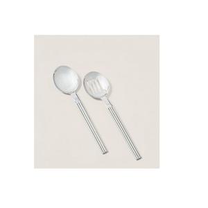 Ensemble de serveurs à salade en acier inoxydable écologique unique pour les décorations de table de fête, ajoutant du style à la présentation des repas - Product Image 6