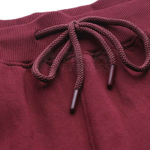 Shorts décontractés unisexes fabriqués en usine, confortables, en toile de coton premium, style urbain, taille mi-haute élastique, motif uni - Product Image 4