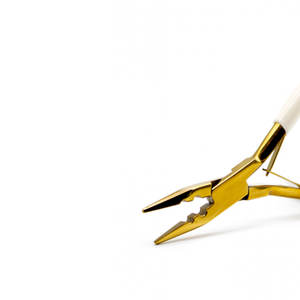 Herramienta de alicates de extensión de cabello de acero inoxidable con mango de agarre de goma Extensión de cabello Micro apertura y alicates de cierre de cabello - Product Image 5