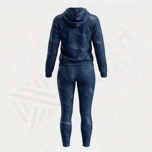 Conjunto Deportivo de Dos Piezas para Mujer, Suave y Cálido, Chaqueta con Cremallera, Pantalones Largos con Cintura Elástica, Ropa Deportiva Premium al por Mayor - Product Image 2