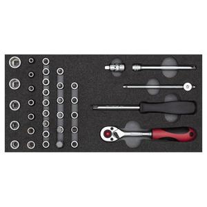 ชุดซ็อกเก็ต Gedore 1/4 นิ้ว ในชุด 2/6 CT-Module 37 ชิ้น - Product Image 1