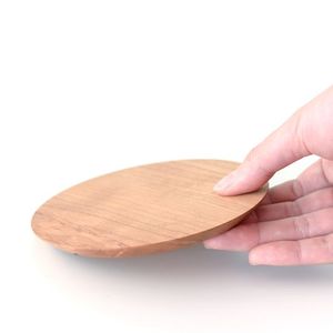 THE GUIDE STURDY MORDEN MULTI COASTERS DE MADERA Posavasos funcionales hechos a mano para bebidas artesanales Juego de 6 posavasos de bambú con soporte - Product Image 3