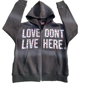 Men's Hoodies Rhinestone Pullover 100% Cotton Oversize Printing Custom Hoodies Manufacturers Heavyweight Hoodie for Men - Product Image 2
