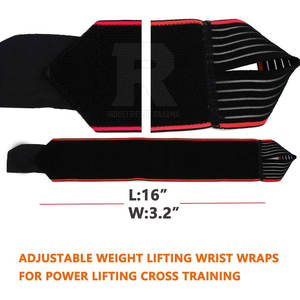 Muñequeras Ajustables para Gimnasio, Crossfit, Levantamiento de Pesas, Soporte para Entrenamiento y Equipo de Entrenamiento, Muñequeras Resistentes para Levantamiento de Pesas - Product Image 2