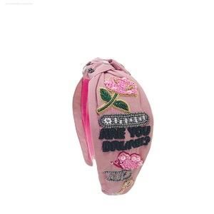 Unique Swiftie Girls <b>Headband</b> Seed Beaded Handmade Customizable Wholesale Indian Accessories - Product Image 4