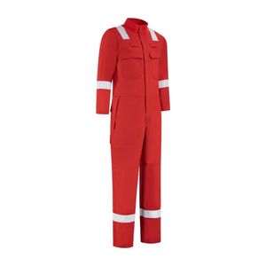 Vente en gros de combinaisons de travail personnalisées en diamant lourd 100% coton FR antistatiques et respirantes pour la protection contre l'incendie - Product Image 4