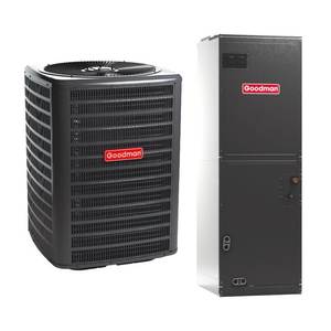 Système de pompe à chaleur Goo-dmans 3 TON 15.2 SEER 2 multi-positions R-32 NEUF avec pompe haute efficacité AMST42CU1300 - Product Image 1