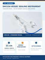 YYF SM2150 Coupe-fil veineux vétérinaire réutilisable avec mèche courbée pour interventions chirurgicales ouvertes et procédures de stérilisation