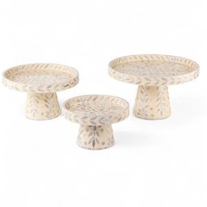 Handmade Mother of Pearl Cake Stand For Ramadan Eid <b>Gift</b> Dessert Display And <b>Islamic</b> Table Decoration From Vietnam - Product Image 2