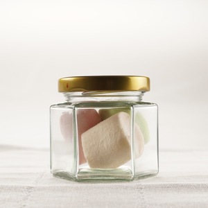 Hexagonal Jars Honey Glass Jar Manufacture with Metal Lug Lid - Product Image 4