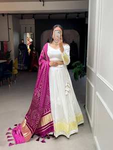 Multi-Color Designer Navratri Chaniya Choli Traditionnel Gujarati Lehenga Choli Prêt-à-porter pour la fête et la robe de nuit Garba - Product Image 4