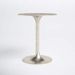 Mesa Auxiliar Redonda Plateada Moderna con Diseño Minimalista para una Decoración Contemporánea y Elegante del Hogar - Product Image 6