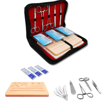 Juego de Instrumentos Quirúrgicos Básicos de Alta Calidad, Kit de Entrenamiento para Estudiantes, Logotipo Personalizado, Manual, Certificado CE ISO, 1 Año de Garantía