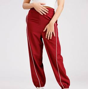 Pantalon cargo dames taille haute jambe large pantalon respirant coton décontracté printemps léger pantalon pour femmes vente en gros - Product Image 1