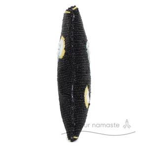 Bolso de lona bordado a mano para cóctel Margarita | Monedero de fiesta de retazos con cuentas abiertas para eventos nocturnos Boutique Gifting - Product Image 4