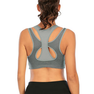 Sujetador Deportivo Ligero ecológico para mujer, sujetador de entrenamiento con tirantes de Yoga transpirable para correr, ropa de abrigo deportiva al aire libre - Product Image 3