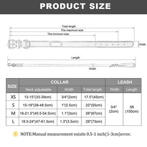Collar de perro de cuero auténtico de alta calidad y juego de plomo para perros medianos y grandes, resistente, venta al por mayor, elegante cuerda, collar de perro, OEM - Product Image 6