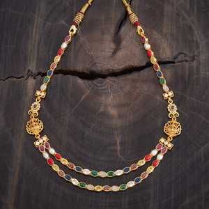 Chic Silver Layered Temple <b>Necklace</b>-Fashionable Accessory - Product Image 1