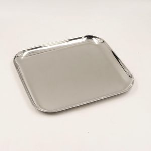 Plateau de service rectangulaire en acier inoxydable de qualité alimentaire, type plat en métal, MOQ 100 pièces - Product Image 4