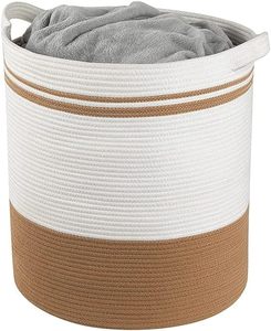 Nueva cesta de almacenamiento creativa para decoración del hogar, cesta de almacenamiento tejida de cuerda de algodón con asas para cesta de almacenamiento de bebé - Product Image 1