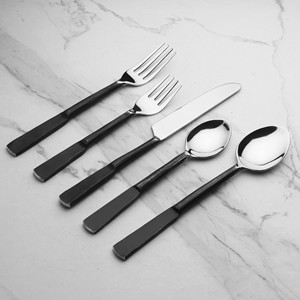 Ensemble de couverts à poignée noire en métal de haute qualité au meilleur prix de l'Inde pour restaurant hôtel - Product Image 4