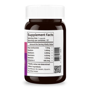 Hot Sale Natürliche Östrogen-regulierende Nahrungs ergänzungs mittel Soja-Isoflavone-Kapseln für Menstruation beschwerden und Linderung der Wechseljahre - Product Image 2