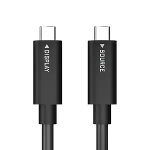 สินค้ามาใหม่32.4 Gbps สายเคเบิลใยแก้วนำแสง60W สายชาร์จ USB C Type-C สำหรับ iPhone โทรศัพท์มือถือหูฟังโทรศัพท์