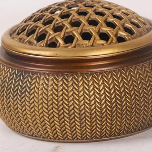 กระถางธูปทองเหลืองสีทองแบบมินิมอลที่ทันสมัยหรือของตกแต่งบ้าน - Product Image 5