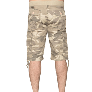 Pantalones cortos Cargo de camuflaje Beige para hombre, 6 bolsillos, sólidos, informales, de verano, 3/4, de algodón transpirable de longitud larga, patrón hasta la rodilla para hombre - Product Image 3
