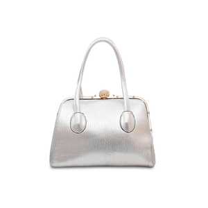 Sac à chaîne d'été décontracté pour filles P35843 motif alligator argent avec diamant perle rayure lettre décoration fermeture à rabat sac à main - Product Image 1