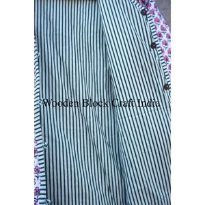 Chaqueta Acolchada Kantha de Algodón Hecha a Mano con Estilo para Mujer, Ropa Femenina Reversible con Estampado Floral de Patchwork Indio - Product Image 4