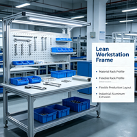 Profilé d'extrusion en aluminium industriel avec accessoires d'assemblage pour machines